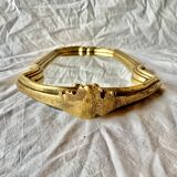 Vintage gold resin wall mirror