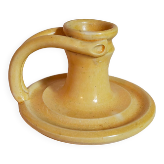 Bougeoir à main en céramique d'ACCOLAY vintage