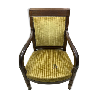 Fauteuil Charles X en acajou