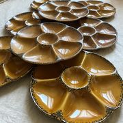 Assiettes à huitres vintage gien