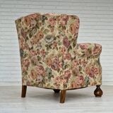 1950s danish vintage relax armchair in fabric