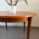 Table ronde scandinave extensible en teck