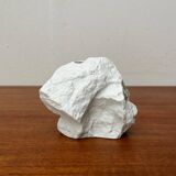 Vintage white porcelain rock vase from KPM Royal Porcelain, 1970s.