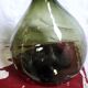 Dark green demijohn