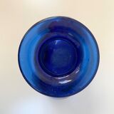 Vintage cobalt blue glass vase