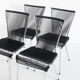 Set of 4 chairs "scoubidou", France, 1960s