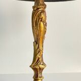 Chic bronze lamp with vintage gold patina