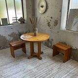 Les Arcs stools and table  1960