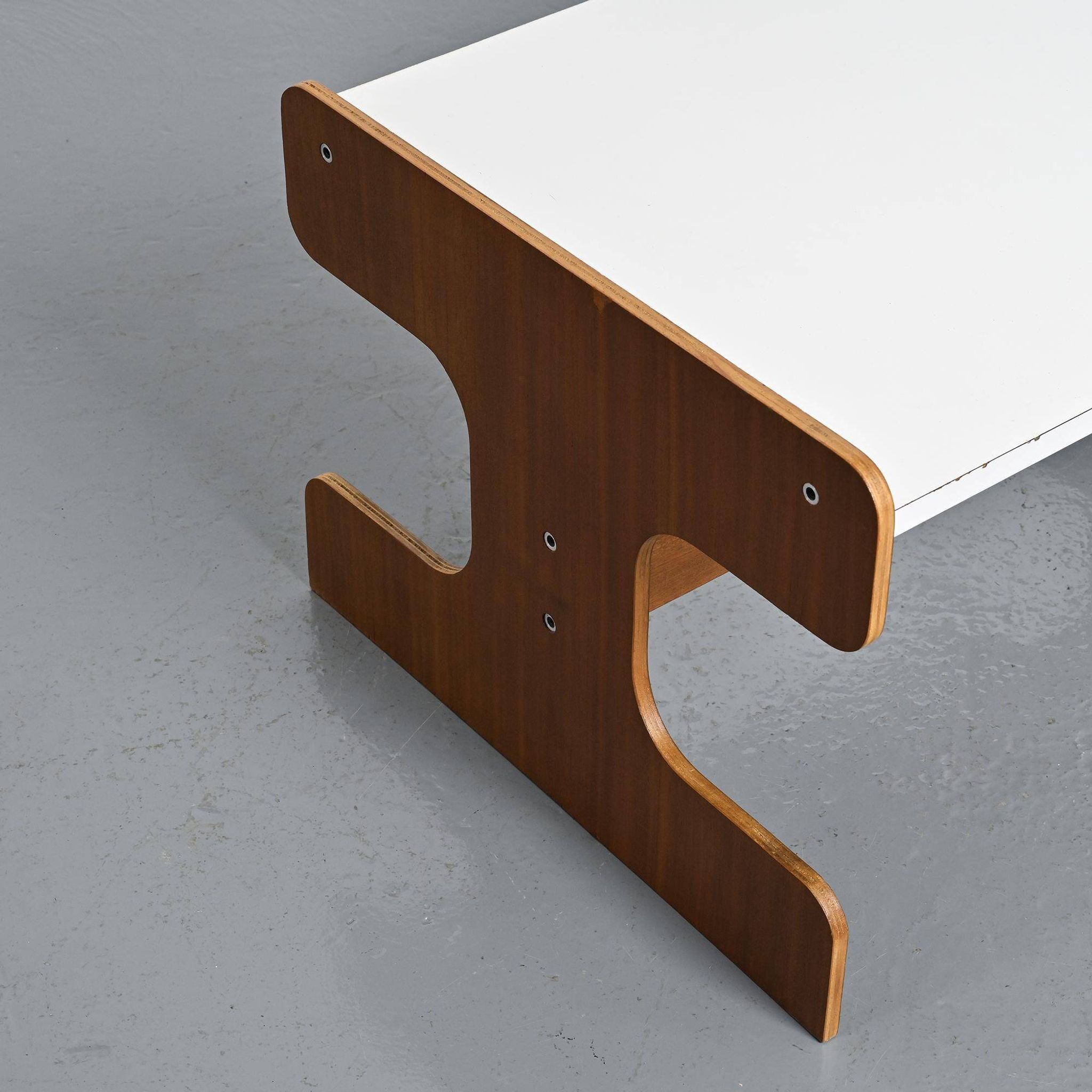 Plywood and laminate coffee table, Negroni, circa 1970