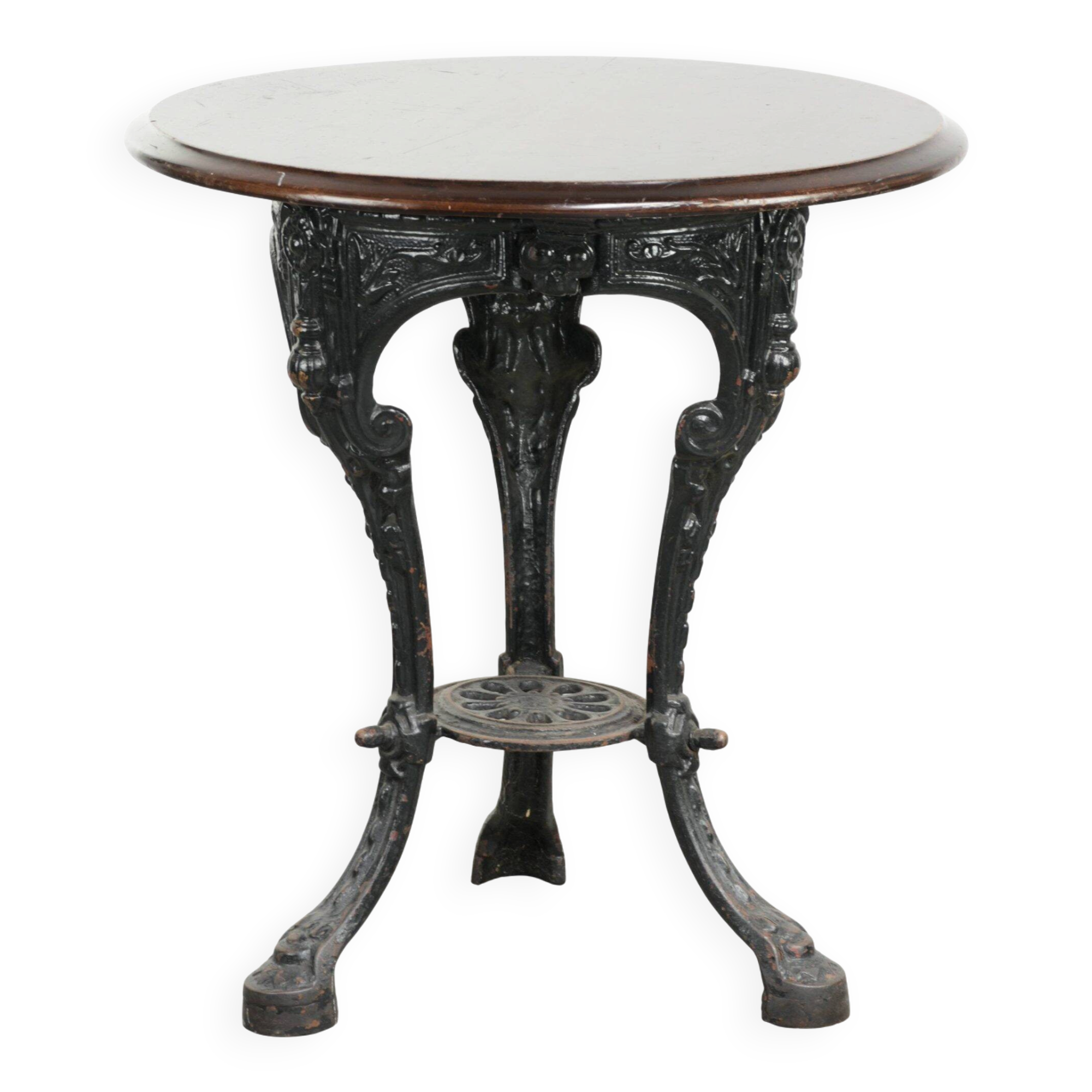 Antique English pub/bistro/side table from the 19th century