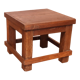 Old small Burmese teak workshop bedside table