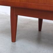 Danish teak sideboard with tambour doors, 1960s