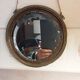 Old brass mirror