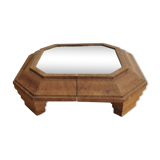 Mirror underside in solid wood art deco