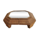 Mirror underside in solid wood art deco