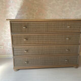 Commode en rotin