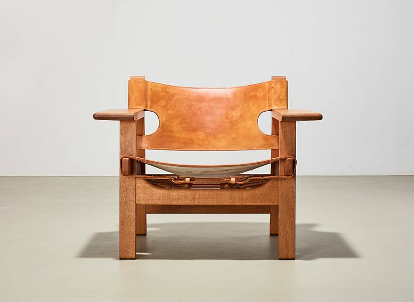 Borge Mogensen Spanish Chair for Fredericia Denmark 1958