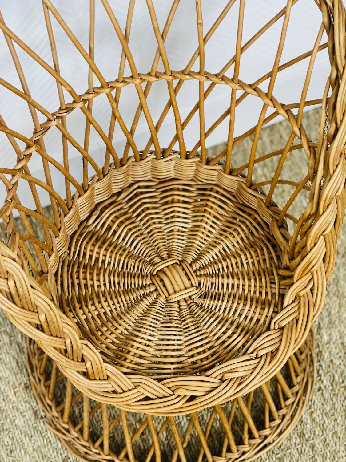 Wicker armchair for children