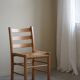 Set of 10 dining chairs in pine with sea grass seats, Danish design from the mid-20th century.