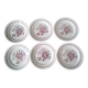 6 Lunéville earthenware dessert plates, Claudine model.