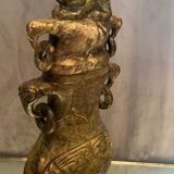 Covered vase in hard stone carved China