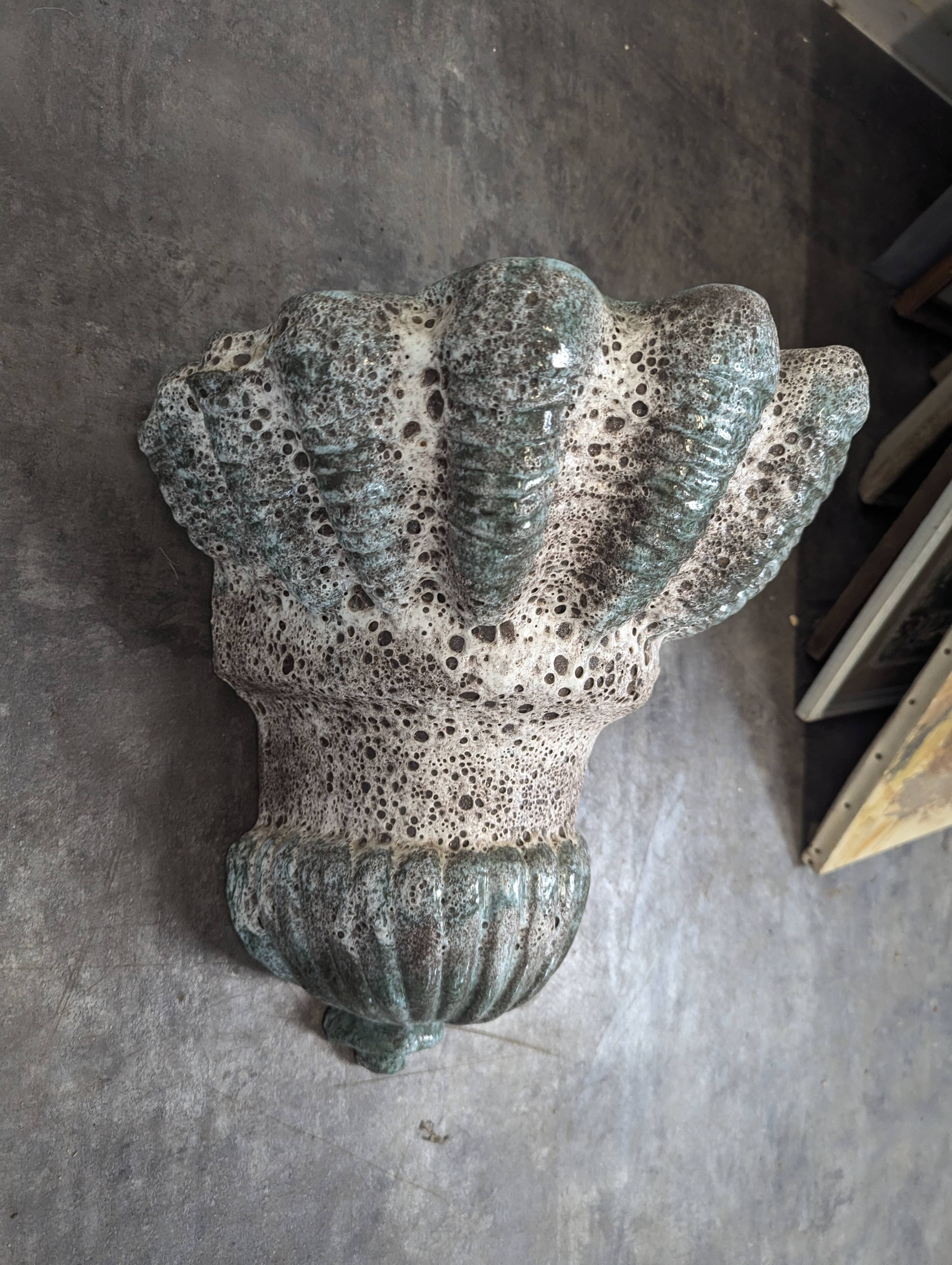 Glazed ceramic fountain from the 1970s.