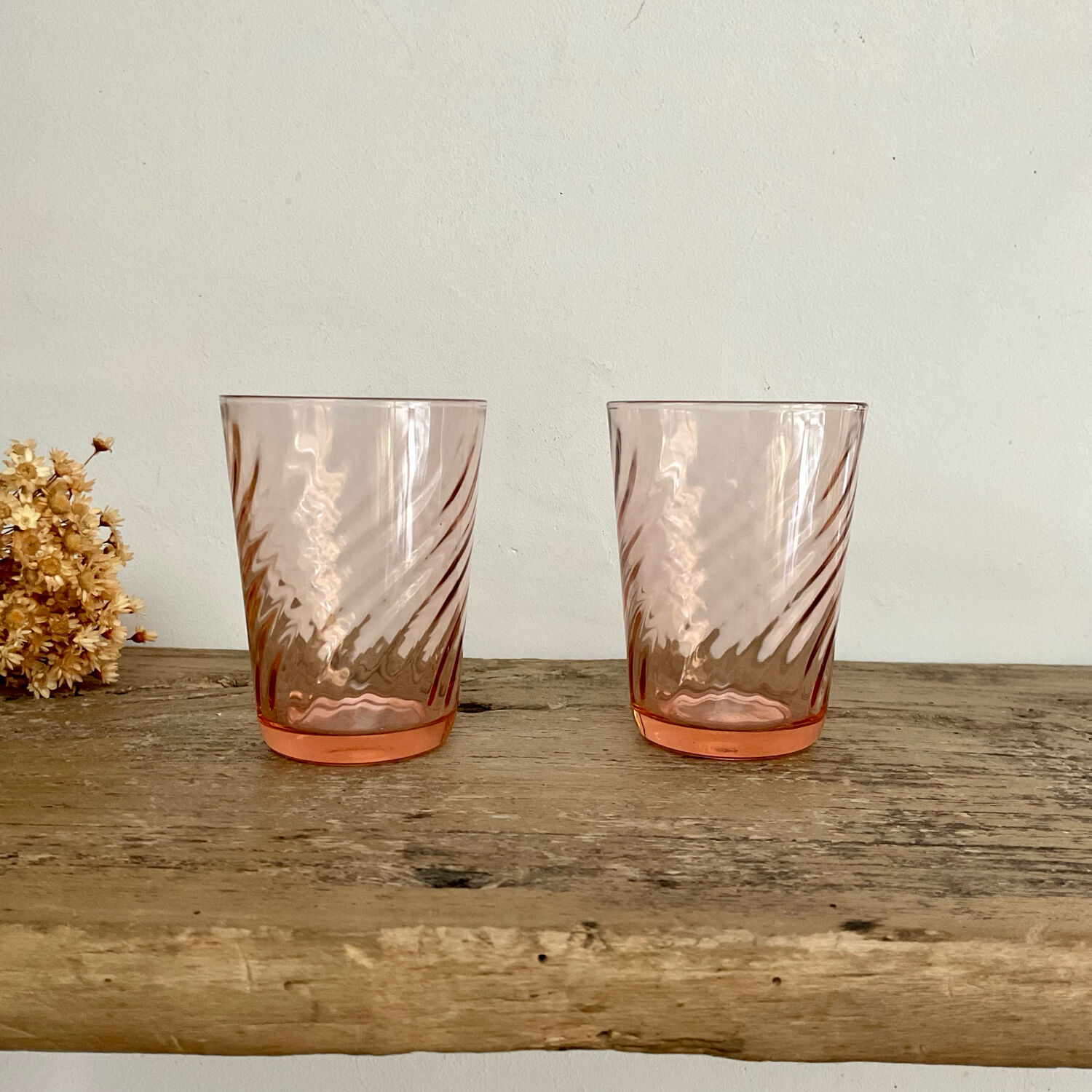 5 vintage Rosaline glasses