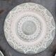 Lot of 8 flat plates in antique English earthenware, fine ware, with patterns.
