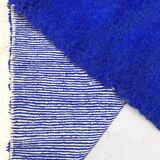 Moroccan Berber Beni Ouarain rug with blue patterns, 2.40x1.60m