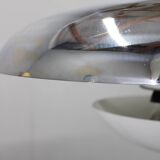 Art Deco chrome and opaline glass chandelier by Napako, 1930s