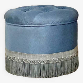 Velvet pouf