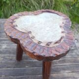 Old brutalist farm stool, Spain