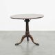 Antique 18th-Century English Swivel Barrel-Leg Birdcage Tilt-Top Table