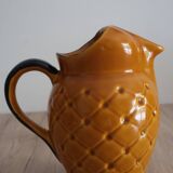 Ceramic pitcher pineapple pattern 60s