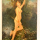 Small oil on panel, Diana 19th century