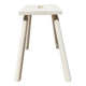 White wooden workshop stool