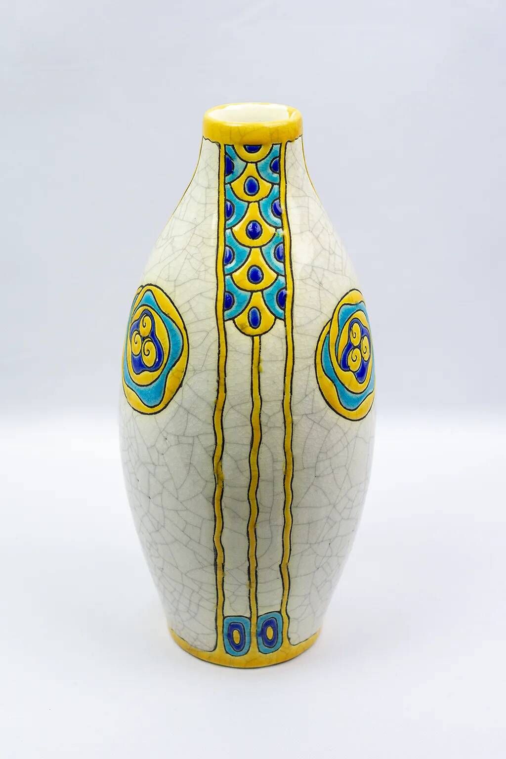Art Deco vase by Charles Catteau - Boch Frères Kéramis, decoration 751 from 1923