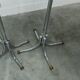Coat rack with 12 chrome and black plastic hooks, 1960, 2m.