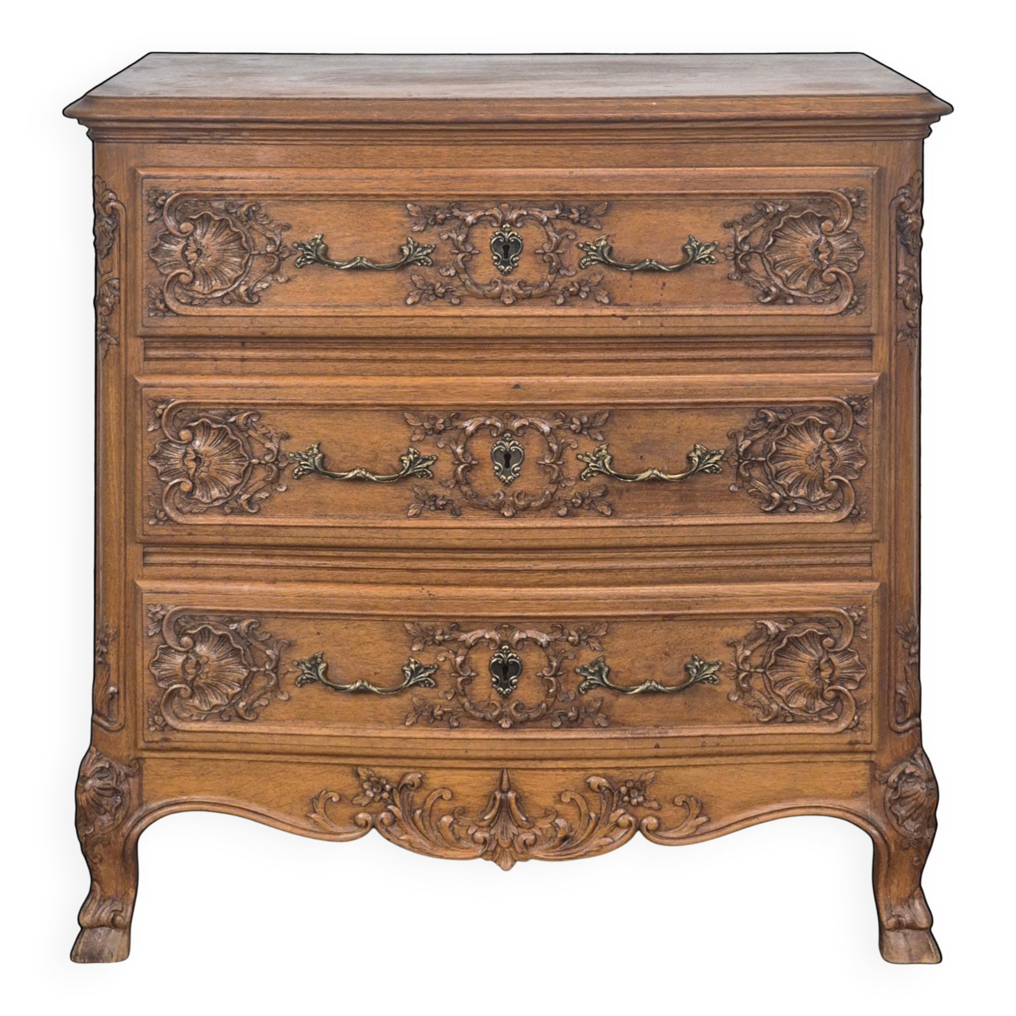 Liege commode in oak in the Louis XIV style