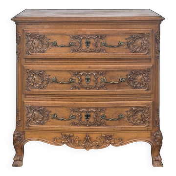 Commode Liegeoise en chêne de style Louis XIV