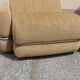 Mid-century Italian modular armchairs in brown fabric and chrome metal, 1960s — set of 3