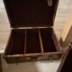 Set 3 old suitcases in papier-mâché and wood from China
