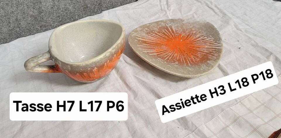 1930s ceramic cup and saucer