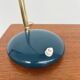 Adjustable table lamp — Duck blue and gold metal — 1960s