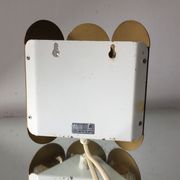 Scandinavian midcentury wall light in crystal and mat gold colored metal