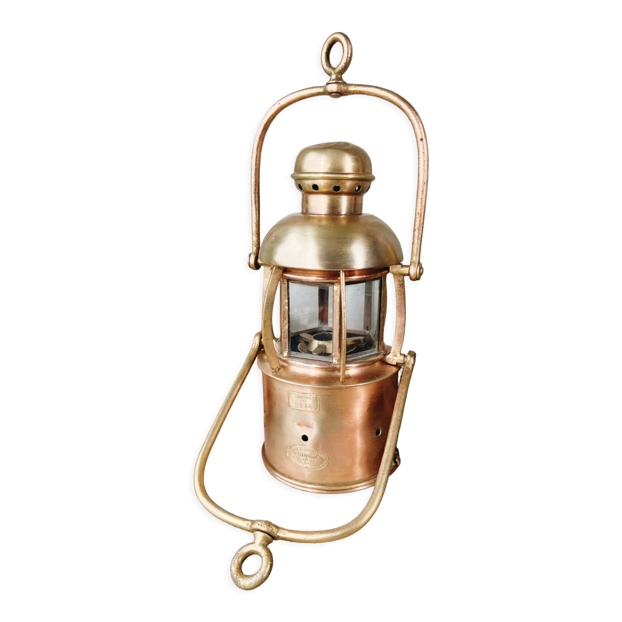 Old storm lamp from 1864