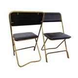 Pair of folding chairs Manufrance