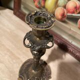 Art Deco Bronze Candle Holder
