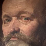 Tableau : huile sur panneau - portrait d’homme