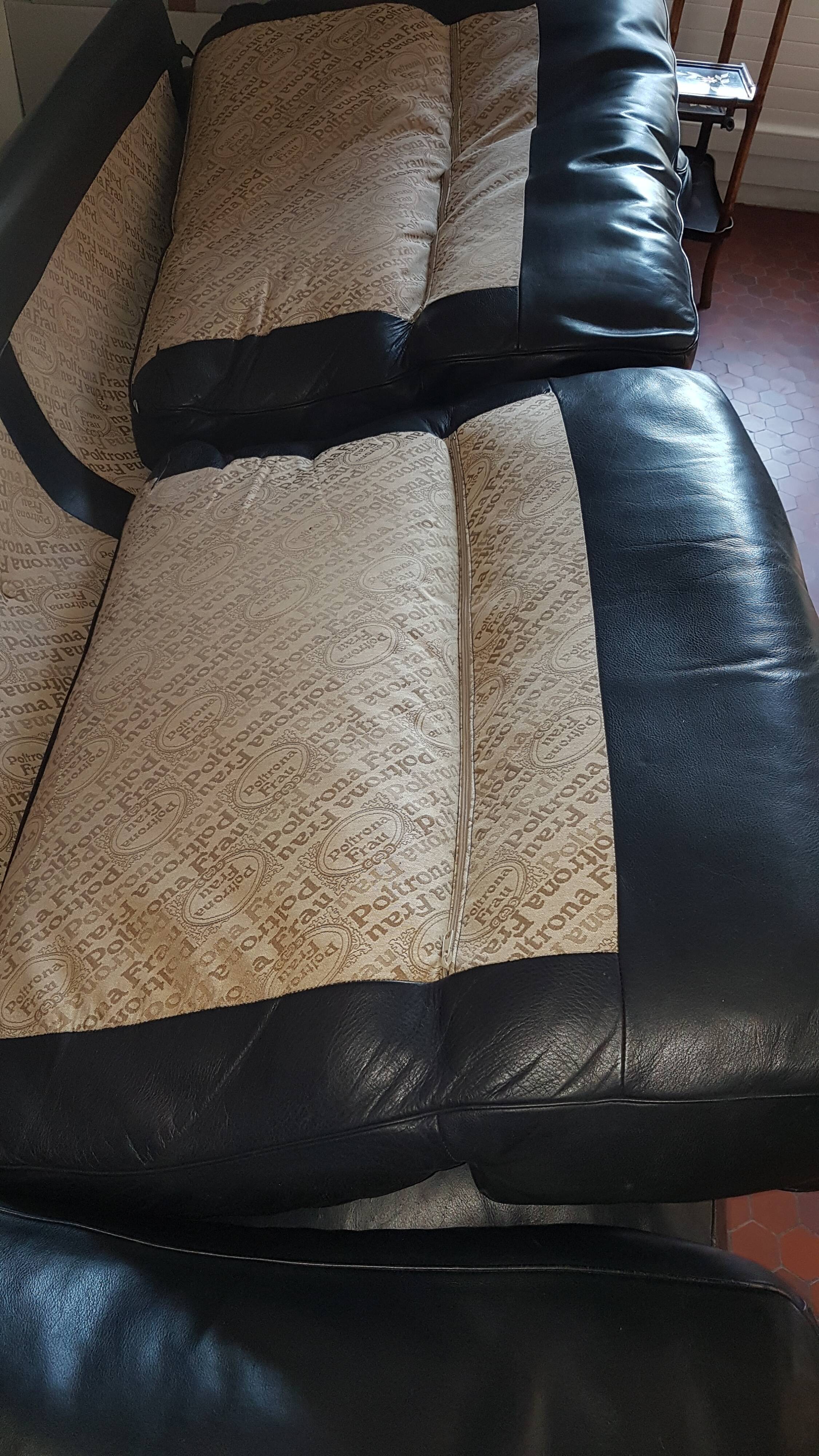 Poltrona Frau leather sofa